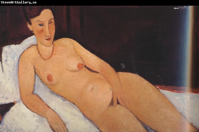 Amedeo Modigliani Nude with Coral Necklace (mk39)